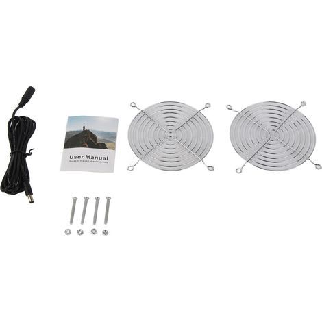 Ventilateur Solaire 6W avec Grille de Protection, Étanche pour Serre, Poulailler et Extérieur (1/5)