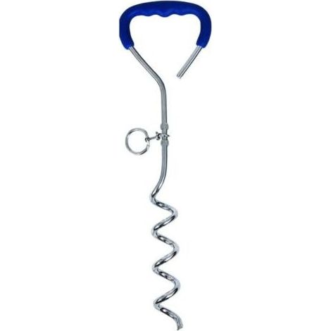 Piquet D'Amarrage Pour Chien - Acier Galvanisé - 45 Cm - Usage Extérieur Jardin Camping Sable - 1 Pièce (1/4)