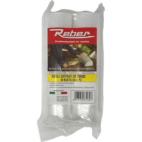 REBER BUSTA 2 ROTOLI GOFFRATI cm.20x600