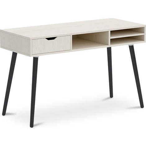 Scrivania in Legno con Cassetto - Stile Scandinavo - Beckett Legno naturale