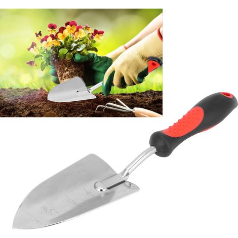 Pelle de jardin chromée pour creuser et planter, outil de jardinage, accessoire de 340 mm (1/5)