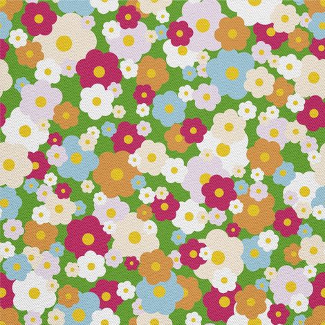 Tela decorativa para exteriores Oxford - motivo de flores pintadas 8 I DX429 (1/5)