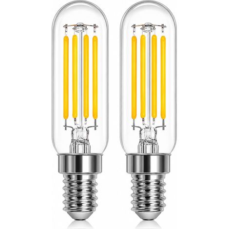 E14 LED Cooker Hood Bulb 4W Small Edison Screw SES – 50W Halogen Replacement, 550LM Cool White 6000K, Non Dimmable AC 220-230V Fridge & Kitchen Light Bulb – Pack of 2