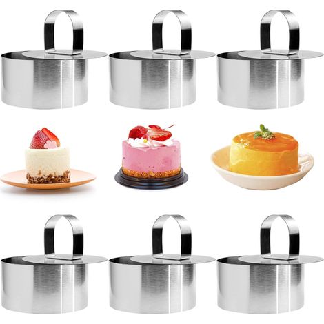 Set 6 cercles pâtisserie inox ronds (1/5)