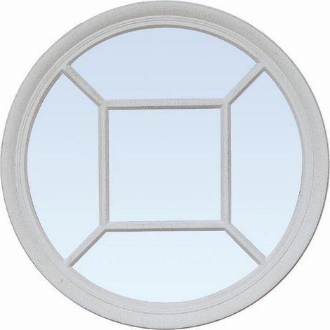 83cm Wall Mirror - Glass - L6 x W73 x H83 cm - Silver