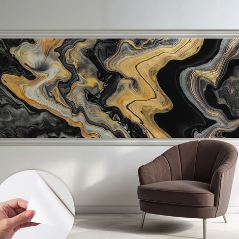 Tapete Selbstklebend - abwaschbar - trendige Wanddeko - elegant Fototapete Kaleidoskop aus Linien 250x104 cm (1/5)