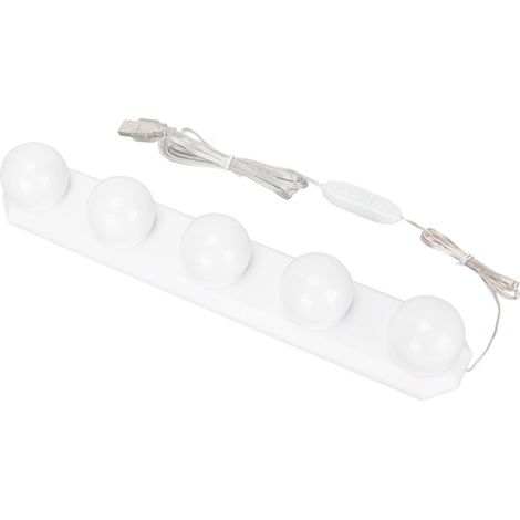 Miroir de maquillage LED rechargeable, éclairage à intensité variable, 3 teintes de lumière et 10 réglages de luminosité (1/5)