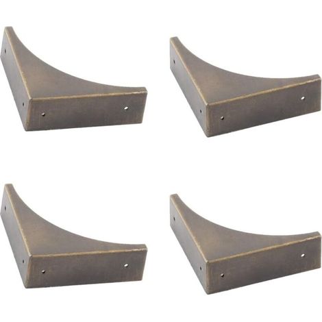 4-teiliger Eckenschutz aus Metall für Möbel, Kantenschutzhalterung in Antikbronze, Eckenschutz aus Metall für Möbel (1/4)