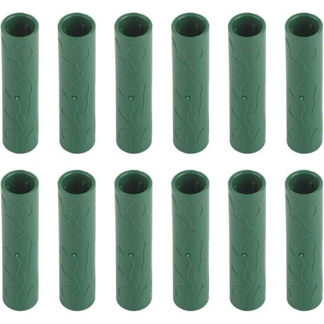 12PCS Tuyau de connexion pour tuteur de jardin Vignes, plantes grimpantes, tuteurs de soutien Connecteurs 11mm de diamètre intérieur (1/4)
