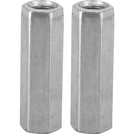 10 pièces écrous hexagonaux à tige longue manchon hexagonal entretoise fixations filetées (M840) acier carbone galvanisé (1/5)
