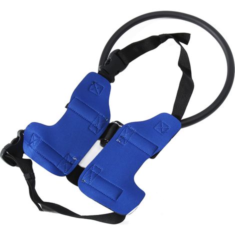 Blindenhundgeschirr – Verhindert Kollisionen – Stärkt das Selbstvertrauen – Verstellbarer Ring für blinde Hunde – Blau – Größe M (1/5)