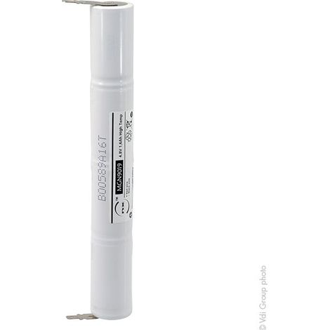 NX – Batterie éclairage secours 4xSC ST4 Faston 4.8mm 4.8V 1.6Ah – Technologie Nickel-Cadmium – Dimensions 168mm x 22,5mm – Pour espaces confinés (1/2)