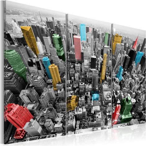 Tableau Imprimé "New York Impression en CMYK" 40 x 60 cm (1/2)