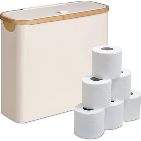 Toilet Paper Holder, Fabric, Holds 12 Rolls (1/5)