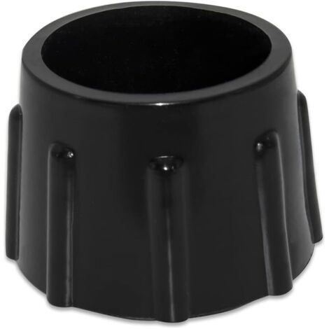 Lot de 4 Embouts de Protection de Sol en Caoutchouc synthétique antidérapants pour Meubles Ronds Diamètre 35 mm, 3,5 cm, Noir (1/5)