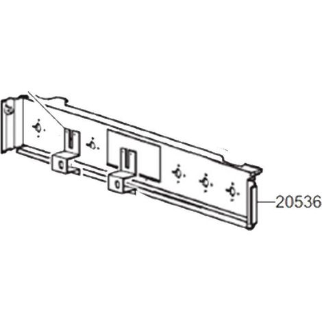 Facciata del cassetto originale con codice 20536 - Forni, Fornelli Elettrici e a Gas - SMEG - 4356740