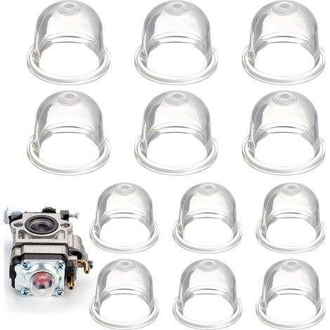 12 PièCes Poire D'AmorçAge Debroussailleuse, 22mm/19mm Pompe Amorcage Debroussailleuse, pour Tondeuse, Machine de haie,Scie à Essence, Ampoule d'amorce de Carburant de Ventilateur (1/5)