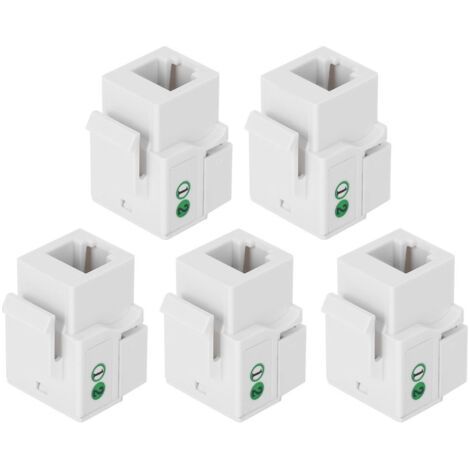Module haut-parleur pour téléphone, accessoire de câblage réseau, prise RJ11 unique catégorie 3 avec cache anti-poussière, lot de 5 pièces