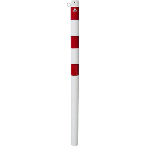 Schake, Potelet de délimitation, Ø 76 mm, blanc / rouge, à