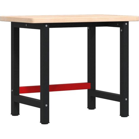 Workbench 100x60x83 cm Solid Wood Oak Rectangular vidaXL
