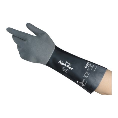 Gants de manutention Ansell AlphaTec 53-001 taille 10, 1 Paire, Noir ( Prix pour 1 paire )