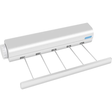 Corde à linge rétractable, cinq cordes à longueur réglable, adaptée au séchage du linge à lintérieur et à lextérieur, haute capacité de charge (1/5)