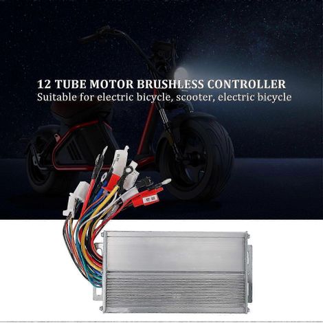 Controlador sin escobillas de 48 V y 500 W, controlador de motor sin escobillas para bicicleta eléctrica de aleación de aluminio, edición 0617