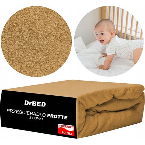 Sábana de cama 60x120 con banda elástica, rizo, TRANSPIRABLE, gruesa PL (1/2)