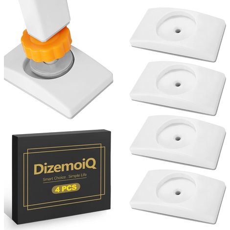 Lot de 4 patins de protection murale pour grilles d'escalier et de porte, sans perçage, ne se décolore pas, protection de sécurité, pour enfants et animaux domestiques (1/5)