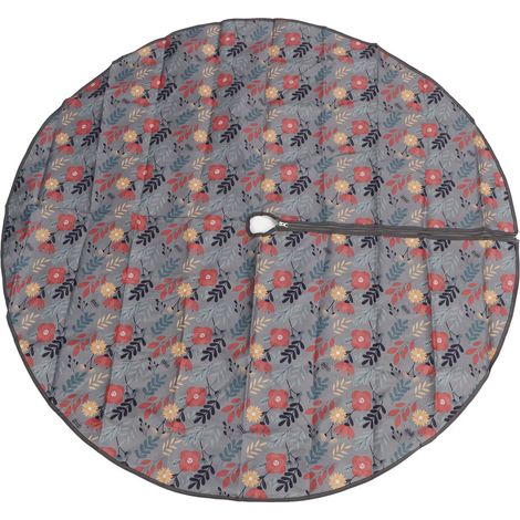 Nappe ronde d'extérieur imperméable et imprimée, idéale pour les terrasses, les cours et les jardins. (1/5)