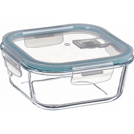 Fiambrera borosilicato cuadrada hermética 300 ml