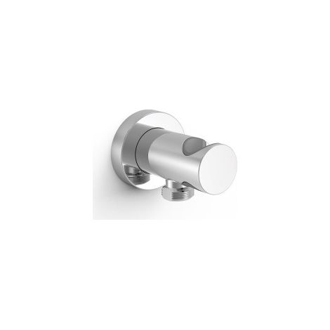 Support fixe avec arrivée d’eau pour douchette Chrome - TRES 26118221 (1/2)