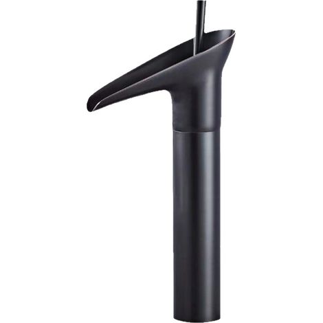 Robinet de cuisine rétro en cuivre noir, monotrou, pour eau chaude et froide, vasque à poser en bronze. (1/5)
