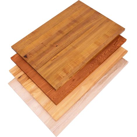 LAMO Manufaktur Holzplatte für Esstisch Küchentisch Küchenarbeitsplatte Tischplatte 140x60 cm, Natur, LHG-01-A-002-1406 (1/5)