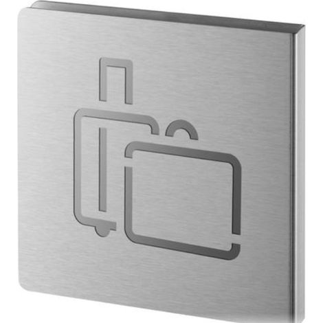 THIRARD - Signalétique découpée bagagerie inox brossé 120x120 mm (1/2)