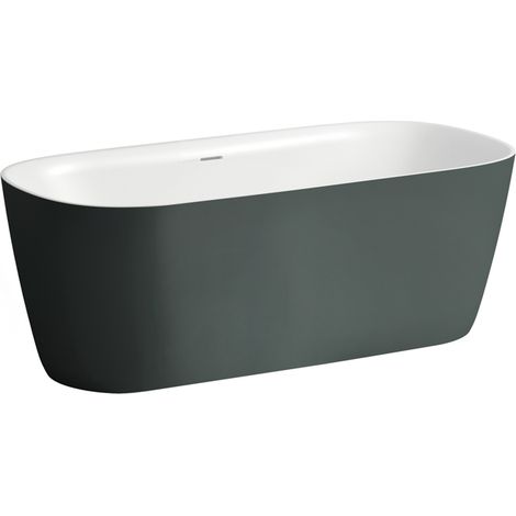 LAUFEN MEDA Badewanne, freistehend, Marbond, 1600x750x590mm,