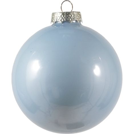 ARPIMEX Box 4 Sfere di Natale D 120 Mm Vetro Celeste