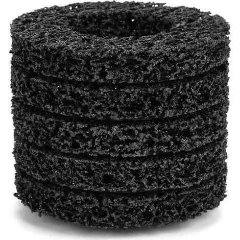 5pcs Roue de Décapage Poly Bande Roue Disque Rouille Propre Qualité Meuleuse Disques d'Angle Noir 100mm 60 (1/5)