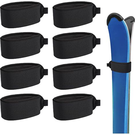 CCYKXA  8-teiliges Skigurt-Set, Snowboardbindungswerkzeug, Nylongurte, elastische Gurte, verstellbare Gurte