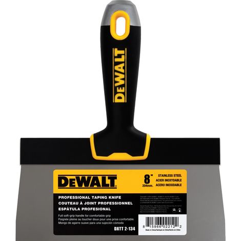 DeWALT Fassadenspachtel Profi 8"/204 mm mit weichem Griff Klinge Edelstahl 2-134