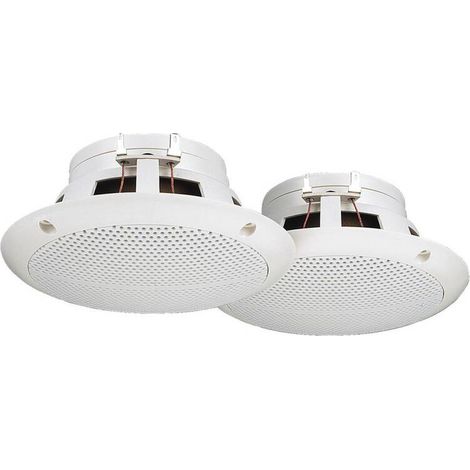 [NEUWERTIG] B-Ware Monacor Einbaulautsprecher Box 2-Wege-System SPE-230/WS 50W 8Ω Weiß 15cm 1 Paar (1/2)