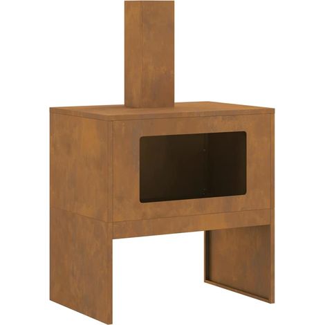 Braise Marron 60 x 40 x 96 cm Acier CFW813941 (1/5)