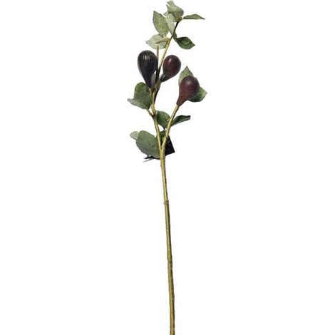 Branche de Figuier artificiel avec 3 grosses figues factice H 60 cm tres realiste (1/3)