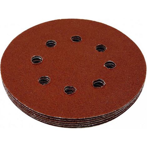 Fartools – Lot de 6 disques abrasifs auto-agrippants perforés Ø180mm grain 180 – Pour ponçage enduits et peintures – Performance optimale