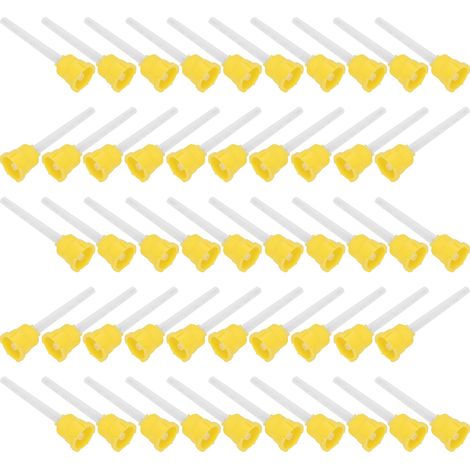 50 pièces embouts mélangeurs jetables pour pistolet à colle époxy, accessoire dentaire et collage (1/5)