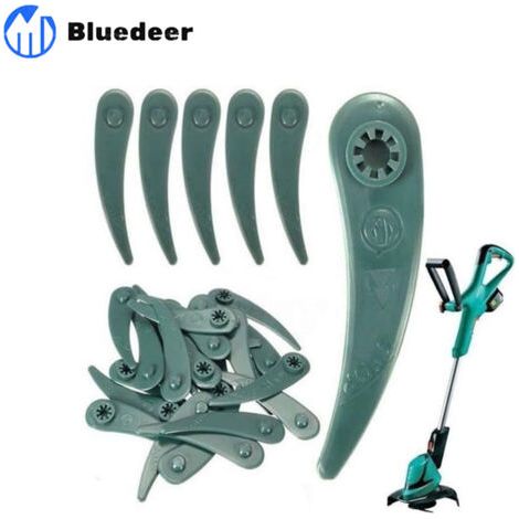 100 pièces 83mm Plastique Tondeuse à Gazon Coupe-Herbe Lame Coupe Kit Remplacement for Bosch Art 23-18 Li/26-18Li débroussailleuse (1/5)