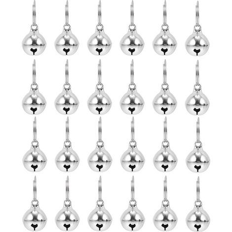 Austauschbare, versilberte Metallglöckchen für Katzen und (1/5)
