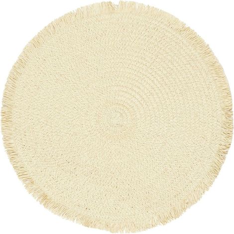 SOTTOPIATTO naturale 38cm materiale boho (1/4)