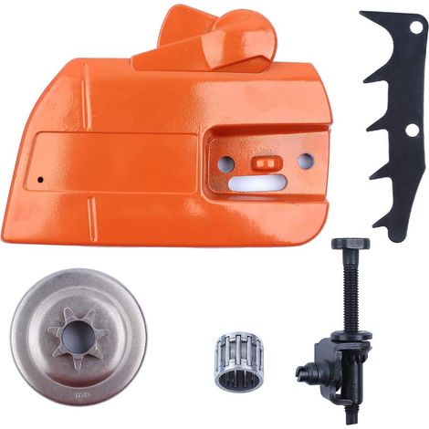 Kit de bouchon d'embrayage de frein de chaîne, tendeur, pare-chocs, pointe adapté pour tronçonneuse Husqvarna 340 345 346 350 351 353 (1/5)