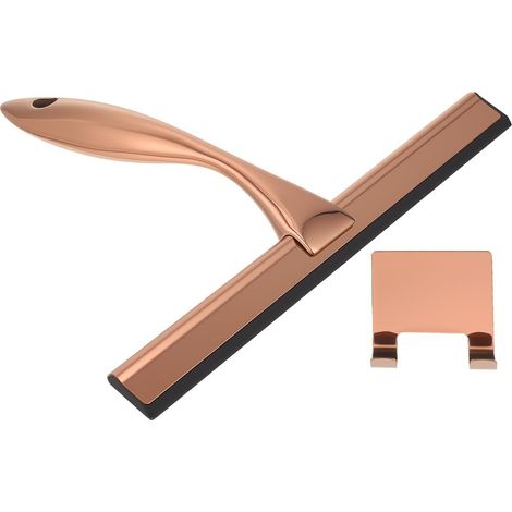 Raclette De en Bronze Et Silicone Raclette De en Acier Inoxydable Salle Bain Accessoires Nettoyage pour Salle Bain Bronze (1/5)